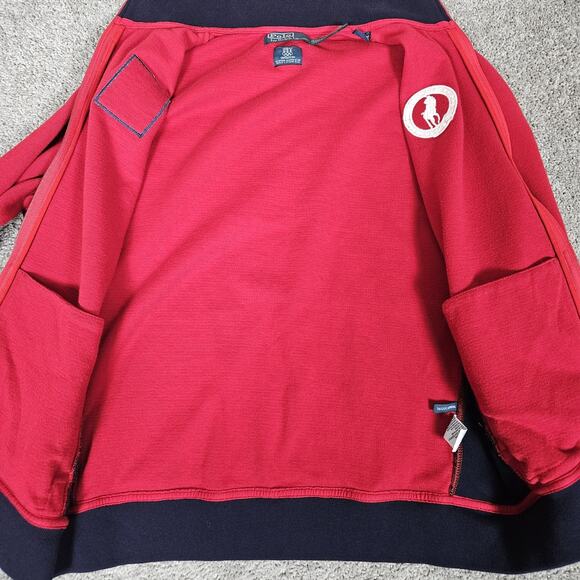 Polo Ralph Lauren Track Jacket Mens Large Red Team USA Vancouver 2010 Olympics - Picture 6 of 16